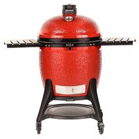 Kamado Joe Big Joe III Series KJ15041021 Charcoal Grill, 450 sq-in Primary Cooking Surface, Red, Smoker Included: Yes