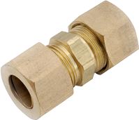 Anderson Metals 750062-06 Pipe Union, 3/8 in, Compression, Brass, 200 psi Pressure, Pack of 10