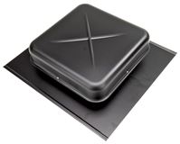 Lomanco LomanCool 550B Static Roof Vent, 15-3/8 in OAW, 50 sq-in Net Free Ventilating Area, Aluminum, Black, Pack of 6