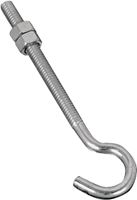 National Hardware 2162BC Series N221-689 Hook Bolt, 5/16 in Thread, 5 in L, Steel, Zinc, 100 lb Working Load, Pack of 10