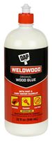 DAP Weldwood 00492 Wood Glue, Yellow, 1 qt Bottle