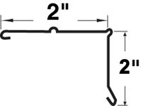 EDGE DRIP BRWN STEEL 2INX10FT, Pack of 25