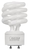 Feit Electric BPESL23TM/GU24 Compact Fluorescent Lamp, 23 W, A19 Spiral Lamp, GU24 Twist and Lock Lamp Base, 1600 Lumens