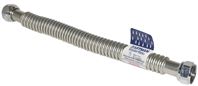 Ez-Flo WaterFlex Series 0437024 Corrugated Flexible Water Heater Connector, 3/4 in, FIP, Stainless Steel, 24 in L