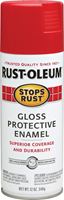 Rust-Oleum 7762830 Rust Preventative Spray Paint, Gloss, Sunrise Red, 12 oz, Can