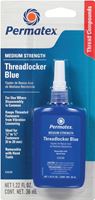 Permatex 24240 Threadlocker, Liquid, Mild, Blue, 36 mL Bottle