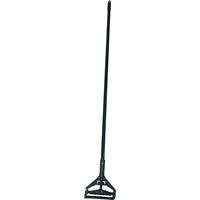 Birdwell 535-12 Mop Handle, 15/16 in Dia, 60 in L, Clamp, Metal/Vinyl, Black