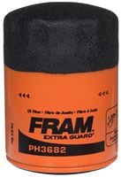 Fram PH3682 Full Flow Lube Oil Filter, 3/4- 16 Connection, Threaded, Cellulose, Synthetic Glass Filter Media