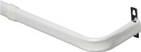 Kenney KN526 Curtain Rod, 1 in Dia, 28 to 48 in L, Steel, White