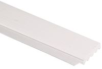 Inteplast Group 236007706 Garage Weatherstrip, 2 in W, 7/16 in Thick, 7 ft L, PVC, White, Pack of 15