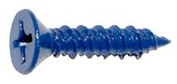 Midwest Fastener 09279 Screw, 1/4 in Thread, 1-1/4 in L, High-Low Thread, Flat Head, Phillips Drive, Sharp Point, Steel