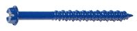 Midwest Fastener 10527 Masonry Screw, 3/16 in Dia, 2-1/4 in L, Steel, Zinc