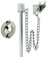 Prime-Line U 9858 Patio Door Lock, Steel, Chrome, 1-3/8 to 1-3/4 in Thick Door