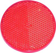 US Hardware RV-657C Safety Reflector, Red Reflector, Plastic Reflector, Adhesive Mounting