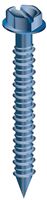 Cobra Anchors 670T Screw, 3/16 in Thread, 1-1/4 in L, Hex, Socket Drive, Steel, Fluorocarbon-Coated, 100 PK