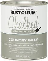 Rust-Oleum 285141 Chalk Paint, Ultra Matte, Country Gray, 30 oz, Pack of 2