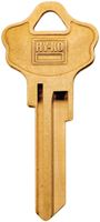 Hy-Ko 21200KW10BR Key Blank, Brass, For: Kwikset Cabinet, House Locks and Padlocks, Pack of 200