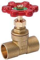 B & K ProLine Series 100-453NL Gate Valve, 1/2 in Connection, Sweat, 200/125 psi Pressure, Brass Body