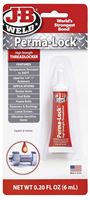 J-B Weld 27106 Threadlocker, Liquid, Mild Organic, Slight, Red, 6 mL, Tube