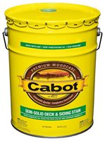 Cabot 1400 Series 140.0001407.008 Exterior Stain, Semi-Solid, Deep Base, Liquid, 5 gal, Pail