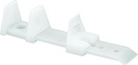 Prime-Line N 6564 Door Guide, Nylon, White, Floor Mounting, 2/PK