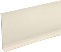 M-D 75275 Wall Base, 4 ft L, 4 in W, Vinyl, Almond, Pack of 18