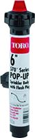 Toro 53822 Sprinkler Pop-Up Body, 1/2 in Connection, FNPT, 6 in H Pop-Up, 15 ft, ABS