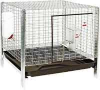 Pet Lodge RHCK1 Rabbit Hutch Kit, 24 in W, 24 in D, 16 in H, Steel, Galvanized