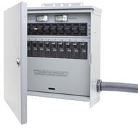 Reliance Controls Pro/Tran 2 Series R310A Transfer Switch, 1-Phase, 30/60 A, 125/250 V, 10, 5-Circuit, 10-Breaker