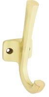 National Hardware Powell N337-914 Angled Hook, 60 lb, Aluminum, Brushed Gold