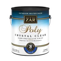 Aqua ZAR 32513 Polyurethane, Liquid, Crystal Clear, 1 gal, Can, Pack of 2