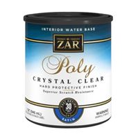 Aqua ZAR 32512 Polyurethane, Liquid, Crystal Clear, 1 qt, Can