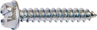 Midwest Fastener 02928 Screw, #8 Thread, 1-1/2 in L, Coarse Thread, Hex, Slotted Drive, Self-Tapping, Sharp Point, Steel