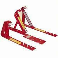 Qualcraft 2503 Fixed Roof Bracket, Adjustable, Steel, Red, Powder-Coated, For: 18/12 Fixed Pitch Roofs