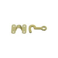 National Hardware V1841 Series N211-938 Hook and Staple, Solid Brass, Solid Brass