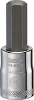 DeWALT DWMT74623OSP Fractional Hex Bit Socket, 3/8 in Tip, 3/8 in Drive, Polished Chrome Vanadium, 1-31/32 in OAL