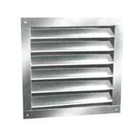 Master Flow DA2430 Dual Louver, 32-1/4 in L, 26-1/2 in W, Aluminum, Silver, Mill