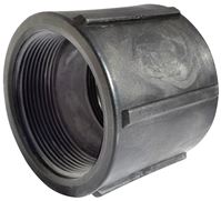 Green Leaf CPLG100 Heavy-Duty Pipe Coupling, 1 in, FNPT, Polypropylene, Black, SCH 80 Schedule, 150 psi Pressure