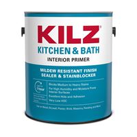 Kilz L204511 Primer, White, 1 gal, Can, Pack of 4