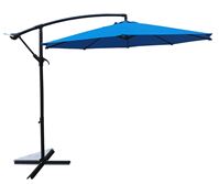 Seasonal Trends UMAC10BKOBD-34 Umbrella and Stand, 98.4 in OAH, 10 ft W Canopy, 10 ft L Canopy, Round Canopy