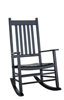 Seasonal Trends KN-28B Rocker Chair, 27.25 in OAW, 34 in OAD, 45.75 in OAH, Indonesian Hardwood, Black