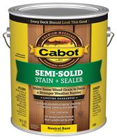 Cabot 140.0001406.007 Semi Transparent Stain, Natural Flat, Neutral Base, Liquid, 1 gal, Pack of 4