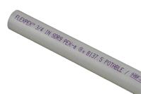 Flair-It SAFEPEX Pro 16052 PEX-A Straight Stick Pipe Tubing, 3/4 in, White, 5 ft L