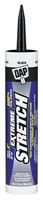 DAP EXTREME STRETCH 7079818713 Premium Elastomeric Sealant, Black, 24 hr Curing, 40 to 100 deg F, 10.1 fl-oz Cartridge, Pack of 12