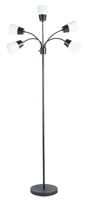 Boston Harbor LED Floor Lamp, 5 Heads, Black Finish