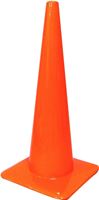 Hy-Ko SC-28 Traffic Safety Cone, 28 in H Cone, Vinyl Cone, Fluorescent Orange Cone