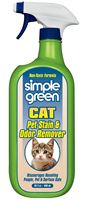 Simple Green 2010000615311 Cat Stain and Odor Remover, Liquid, Citrus, 32 oz, Pack of 6