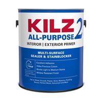 Kilz 20041 Exterior Primer, White, 1 gal, Can, Pack of 4