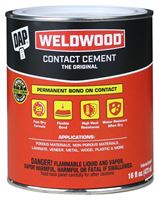 DAP 00271 Contact Cement, Liquid, Strong Solvent, Tan, 1 pt, Can