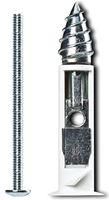 Cobra Anchors 367S Driller Toggle Bolt, 3 in L, Zinc, Chrome Zinc, 110 lb